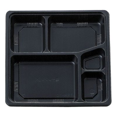 タカギ産業 仕出弁当 TSR-BOX70-70 中仕切 黒 300枚(50枚×6) 2003505 1ケース(300枚入(50枚×6袋))（直送品）