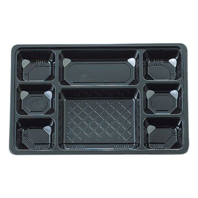 タカギ産業 仕出弁当 TSR-BOX90-60 中仕切 黒 300枚(50枚×6) 2003517 1ケース(300枚入(50枚×6袋))（直送品）