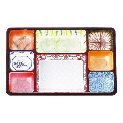 タカギ産業 仕出弁当 TSR-BOX90-60 中仕切 柄付 300枚(50枚×6) 2003518 1ケース(300枚入(50枚×6袋))（直送品）