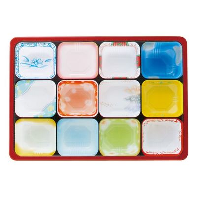 タカギ産業 仕出弁当 TSR-BOX90-65 中仕切 柄付 300枚(50枚×6) 2003532 1ケース(300枚入(50枚×6袋))（直送品）