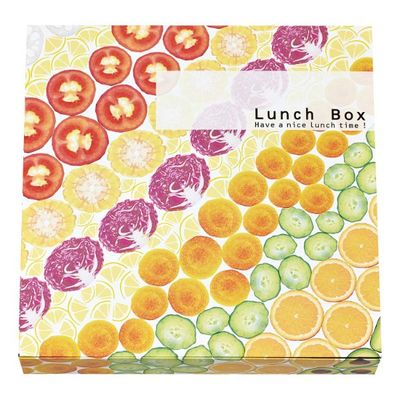 仕出弁当 TSR-BOX70-70 外箱 ベジタブル 300枚(50枚×6) 2003549 1ケース(300枚入(50枚×6袋))（直送品）