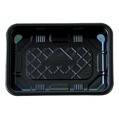 タカギ産業 弁当容器 TSR-10 黒 本体 1200枚(100枚×12) 2004504 1ケース(1200枚入(100枚×12袋))（直送品）