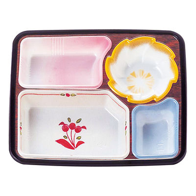 タカギ産業 弁当容器 TSR-60 柄付 本体 900枚(50枚×18) 2004512 1ケース(900枚入(50枚×18袋))（直送品）