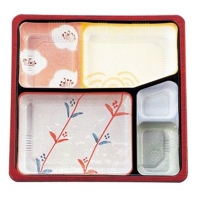 タカギ産業 弁当容器 TSR-70 柄付 本体 1000枚(50枚×20) 2004519 1ケース(1000枚入(50枚×20袋))（直送品）