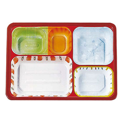 弁当容器 TSR-70-55(2) 柄付 本体 800枚(50枚×16) 2004536 1ケース(800枚入(50枚×16袋))（直送品）