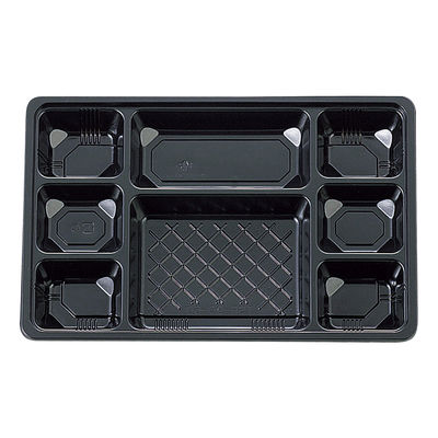 タカギ産業 弁当容器 TSR-90-60 黒 本体 900枚(50枚×18) 2004547 1ケース(900枚入(50枚×18袋))（直送品）