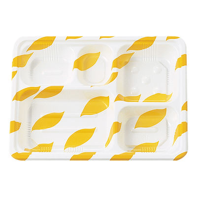 弁当容器 TSR-70-55(2) リーフ 本体 800枚(50枚×16) 2004556 1ケース(800枚入(50枚×16袋))（直送品）