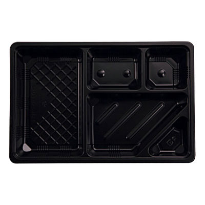 タカギ産業 弁当容器 TSR-90-60(2) 黒 本体 900枚(50枚×18) 2004564 1ケース(900枚入(50枚×18袋))（直送品）