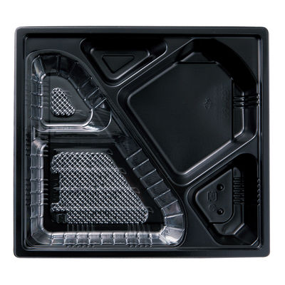 タカギ産業 弁当容器 TSR-65T 黒 本体 1000枚(50枚×20) 2004583 1ケース(1000枚入(50枚×20袋))（直送品）