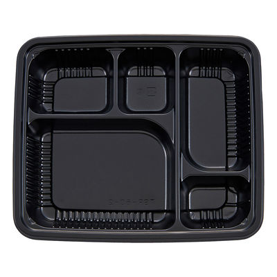 タカギ産業 弁当容器 TSR-60(2) 黒 本体 900枚(50枚×18) 2004642 1ケース(900枚入(50枚×18袋))（直送品）