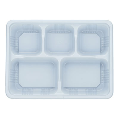 タカギ産業 弁当容器　TSR-70-55-5 白 本体　800枚(50枚×16) 2004897（直送品）