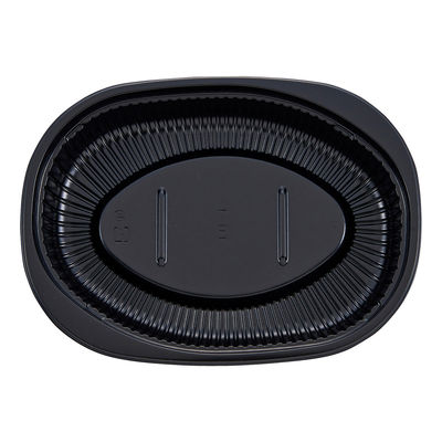 タカギ産業 弁当容器 TO-1 黒 本体のみ 1200枚(50枚×24) 2004898 1ケース(1200枚入(50枚×24袋))（直送品）