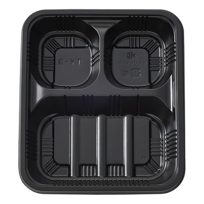 タカギ産業 弁当容器 TY-3 黒 本体 1200枚(50枚×24) 2005101 1ケース(1200枚入(50枚×24袋))（直送品）