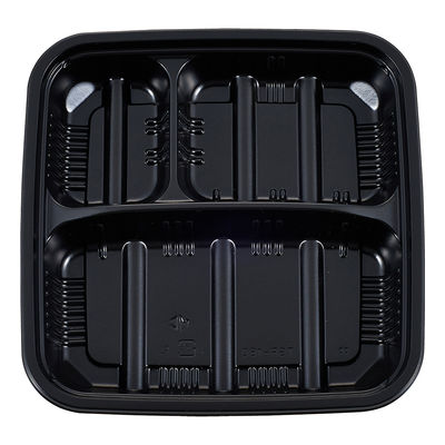 タカギ産業 弁当容器 TSR-180 黒 本体 900枚(50枚×18) 2005612 1ケース(900枚入(50枚×18袋))（直送品）