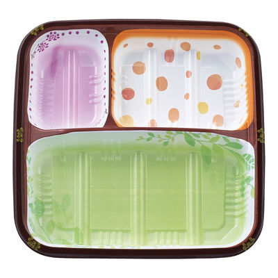 タカギ産業 弁当容器 TSR-180 柄付 本体 900枚(50枚×18) 2005649 1ケース(900枚入(50枚×18袋))（直送品）