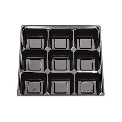 北原産業 仕出弁当 中仕切80-80C-8黒 300枚(50枚×6) 419934 1ケース(300枚入(50枚×6袋))（直送品）
