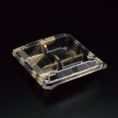 スミ フードパック ユニコン LS-角45-4S 黒金筆 600枚(100枚×6) 5LK4460 1ケース(600枚入(100枚×6袋))（直送品）