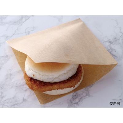 バーガー袋 茶筋ラミバーガー袋【weeco】 3000枚(500枚×6) 8965 1ケース(3000枚入(500枚×6袋))（直送品）