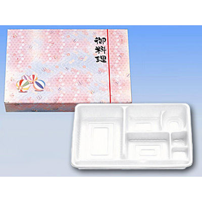 北原産業 仕出弁当　80-55恋夢ワンピース・中仕切80-55白セット　300枚(50枚×6) BABP-02704（直送品）