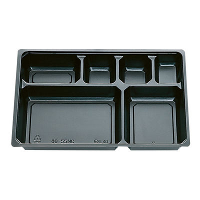 北原産業 弁当容器 中仕切80-55 NC黒カルプ 300枚(50枚×6) CB-8068 1ケース(300枚入(50枚×6袋))（直送品）