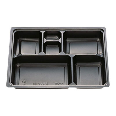 北原産業 弁当容器　中仕切85-60 C-2黒カルプ　300枚(50枚×6) CB-8567（直送品）