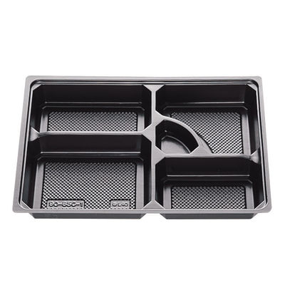 北原産業 弁当容器 中仕切90-65 C-1黒 300枚(50枚×6) CB-906D 1ケース(300枚入(50枚×6袋))（直送品）