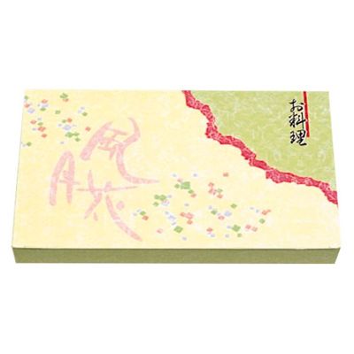 仕出弁当 90-60風月花 ワンピース 紙ボックス本体 300枚(50枚×6) CE-906T 1ケース(300枚入(50枚×6袋))（直送品）