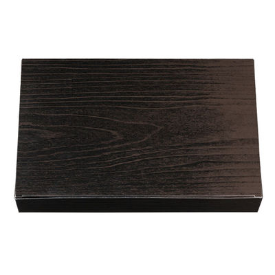 仕出弁当 90-60黒炭 ワンピース 紙ボックス本体 300枚(50枚×6) CE-9116 1ケース(300枚入(50枚×6袋))（直送品）