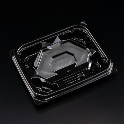 刺身容器　バイオ 流派 盛15-12B 黒　1200枚(50枚×24) FAPK041　リスパック（直送品）