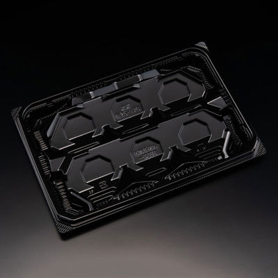 刺身容器　バイオ 流派 盛25-17B 黒　400枚(50枚×8) FAPK671　リスパック（直送品）