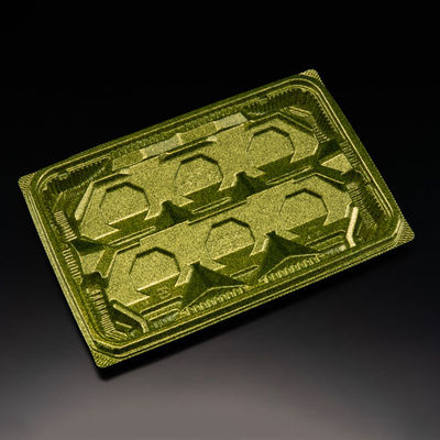 刺身容器　バイオ 流派 盛25-17B ステラグリーン　400枚(50枚×8) FAPK675　リスパック（直送品）