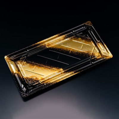 寿司容器　バイオPS 美枠寿司 2-6B しょうえい金　600枚(50枚×12) FAPR342　リスパック（直送品）