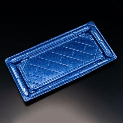 寿司容器　バイオPS 美枠寿司 2-6B ステラブルー　600枚(50枚×12) FAPR345　リスパック（直送品）