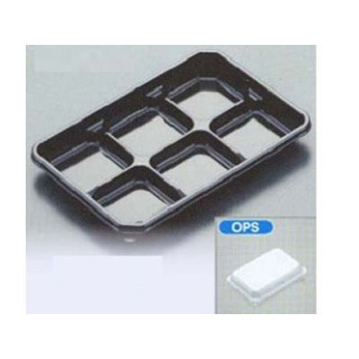 北原産業 仕出弁当 KH-316 黒 蓋セット 1200枚(50枚×24) KHBP-31601 1ケース(1200枚入(50枚×24袋))（直送品）