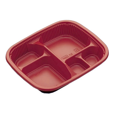 北原産業 弁当容器 KF-32 朱 本体 1200枚(100枚×12) KLF3545 1ケース(1200枚入(100枚×12袋))（直送品）