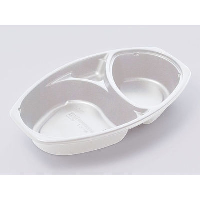 北原産業 弁当容器 KF-52白 本体 600枚(50枚×12) KLF5027 1ケース(600枚入(50枚×12袋))（直送品）