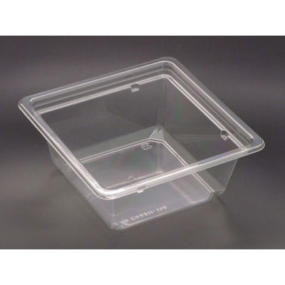 サラダ・フルーツ容器　バイオカップ キューブ15-60B　600枚(50枚×12) PABQ500　リスパック（直送品）