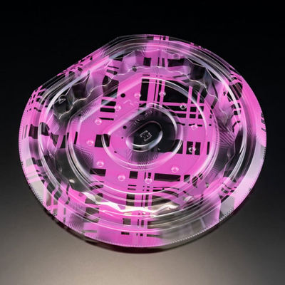 サラダ・フルーツ容器　バイオ パティー 20B ふわピンク　400枚(50枚×8) PBPT455　リスパック（直送品）