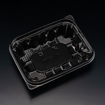 サラダ容器　バイオ アソートケース 16-13B(38) 黒　900枚(50枚×18) PBPU302　リスパック（直送品）