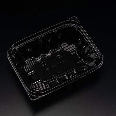 サラダ容器　バイオ アソートケース 16-13B(48) 黒　900枚(50枚×18) PBPU312　リスパック（直送品）