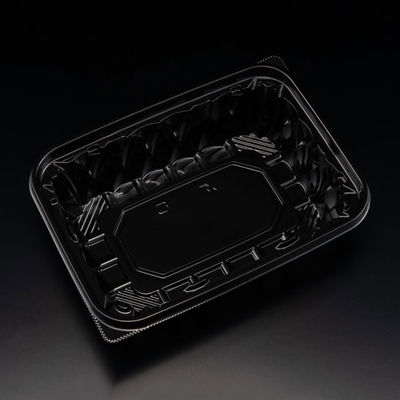 サラダ容器　バイオ アソートケース 20-14B(48) 黒　800枚(50枚×16) PBPU682　リスパック（直送品）