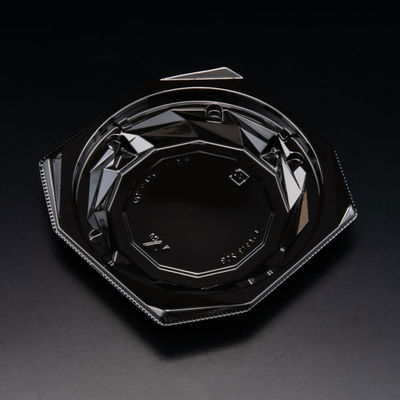 惣菜容器　バイオ キラカク 13-25B 黒　1200枚(50枚×24) PBPV172　リスパック（直送品）