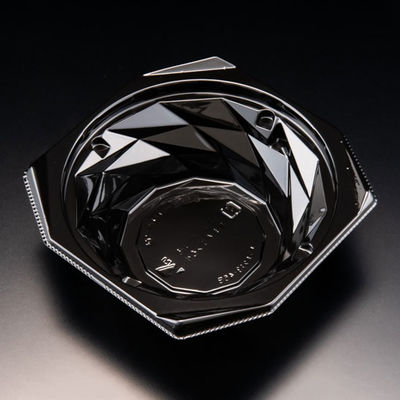 惣菜容器　バイオ キラカク 13-45B 黒　1200枚(50枚×24) PBPV212　リスパック（直送品）