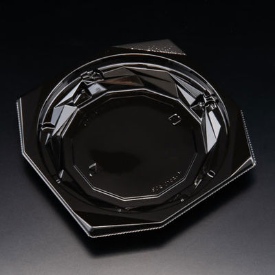 惣菜容器　バイオ キラカク 15-25B 黒　900枚(50枚×18) PBPV332　リスパック（直送品）