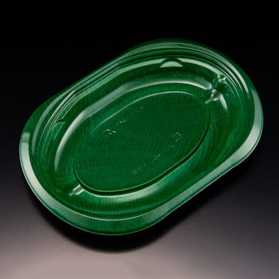 軽食容器　バイオデリカ サラエル D24B K-ビアグリーン　600枚(50枚×12) RHBL209　リスパック（直送品）