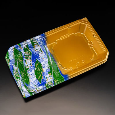 麺セット容器　バイオ 楽麺コンボ 26-15B きおり青　600枚(50枚×12) RRAI402　リスパック（直送品）