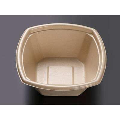 どんぶり容器 KMPランチ-8 本体 ナチュラル【weeco】 600枚(50枚×12) 54414（直送品）