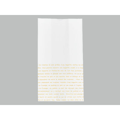 パン・和洋菓子袋 大阪ポリエチレン 耐油角底袋 No.186(レシピ柄) 1000枚(100枚×10) 8286（直送品）