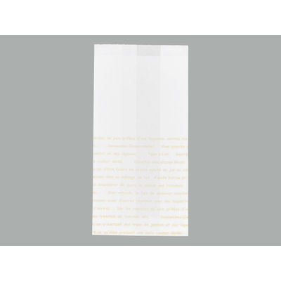 パン・和洋菓子袋 大阪ポリエチレン レシピ柄耐油紙マチ付袋No.183 2000枚(100枚×20) 6640（直送品）