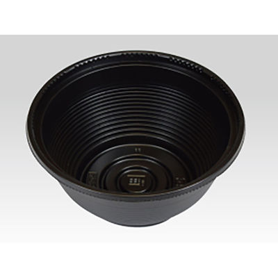 どんぶり容器 耐熱 STM155-450黒 本体 800枚(50枚×16) BB-9102 1ケース(800枚入(50枚×16袋))（直送品）